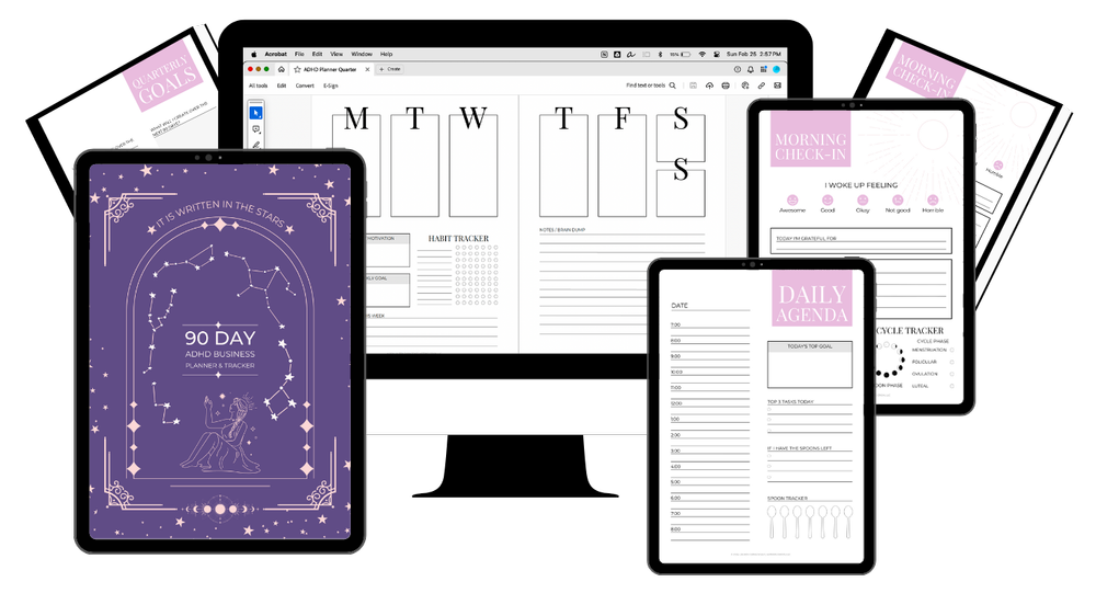 Quarterly Business Planner & Journal for Neurodivergent Biz Owners
