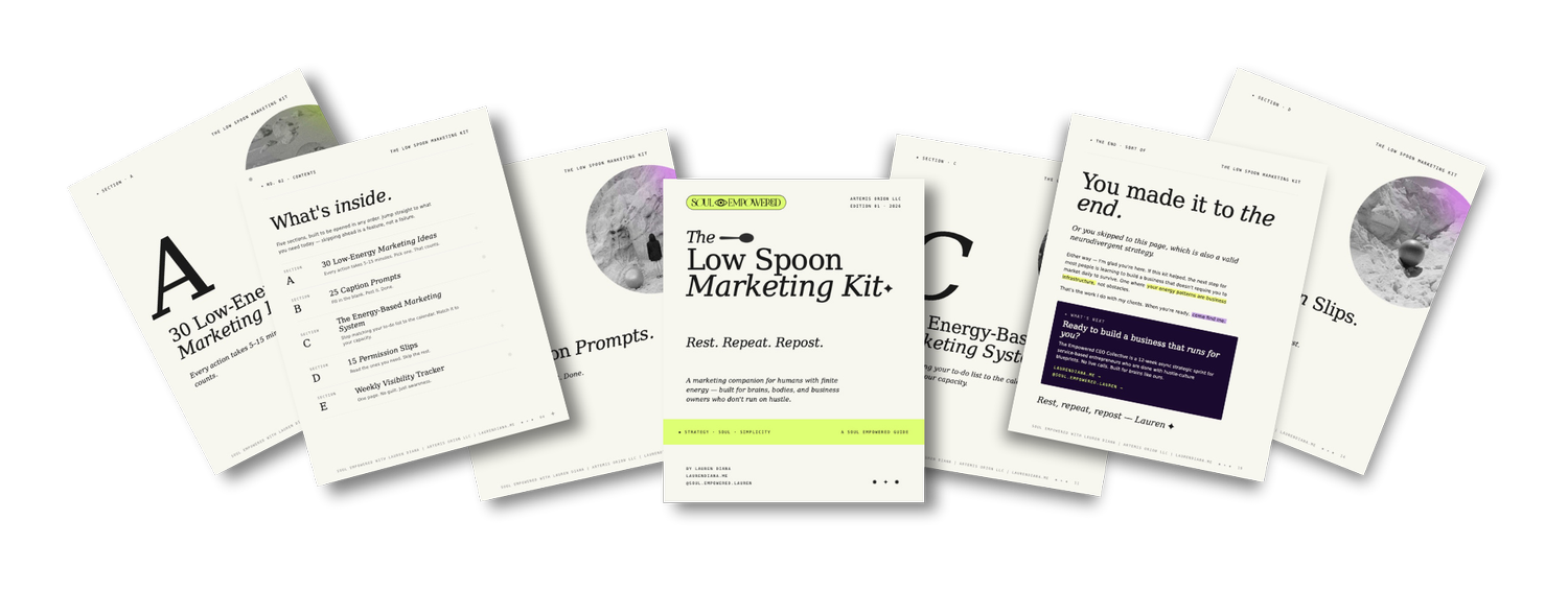 The Low Spoon Marketing Kit